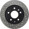 Centric Parts Sport Cross Drilled Brake Rotor, 128.45085R 128.45085R - alternate 1